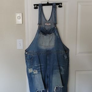 Denim Overalls ( size 18 )